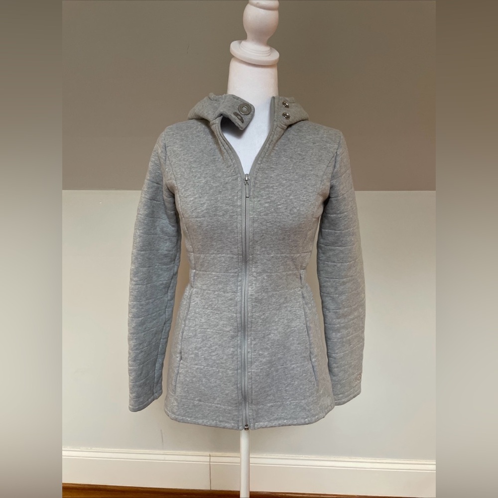 The North Face Hooded Caroluna Quilted Fleece Lined Full Zip Coat Sz Womens XS